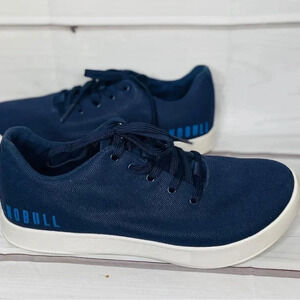 NOBULL Canvas Trainer Navy Ivory Blue‎ Athletic Shoes Men's 8.5 Women’s 10